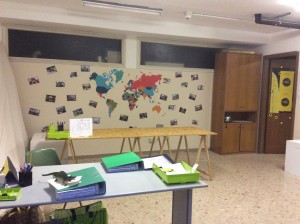 il locale di distribuzione del materiale scolastico
